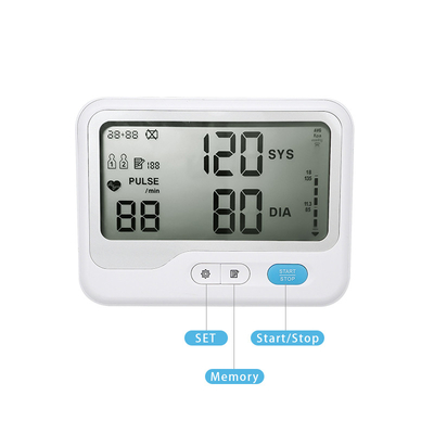 AC1.5V أجهزة قياس ضغط الدم الطبية المنزلية ABS LCD