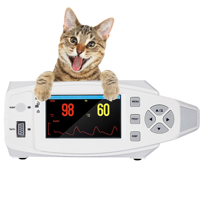 10 إلى 300mmHg Cat Dog Multi Parameter Vital Signs Monitor محمول باليد