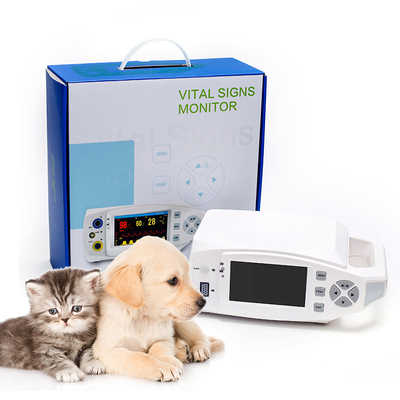 TFT Medical Multi Parameter مراقب بيطري مراقبة المريض المحمولة SpO2 ECG