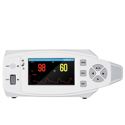TFT Medical Multi Parameter مراقب بيطري مراقبة المريض المحمولة SpO2 ECG