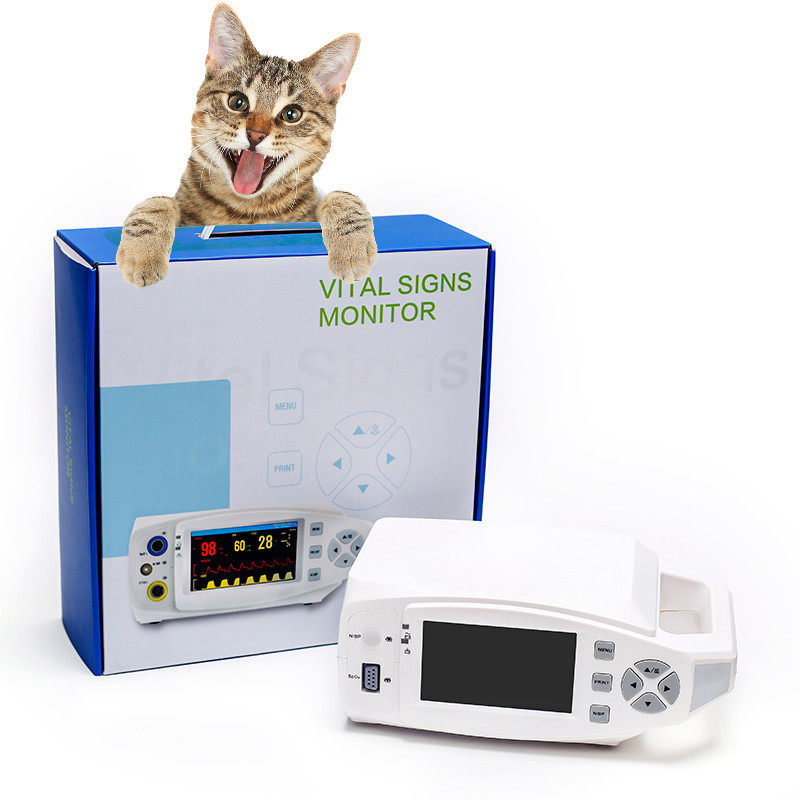 10 إلى 300mmHg Cat Dog Multi Parameter Vital Signs Monitor محمول باليد