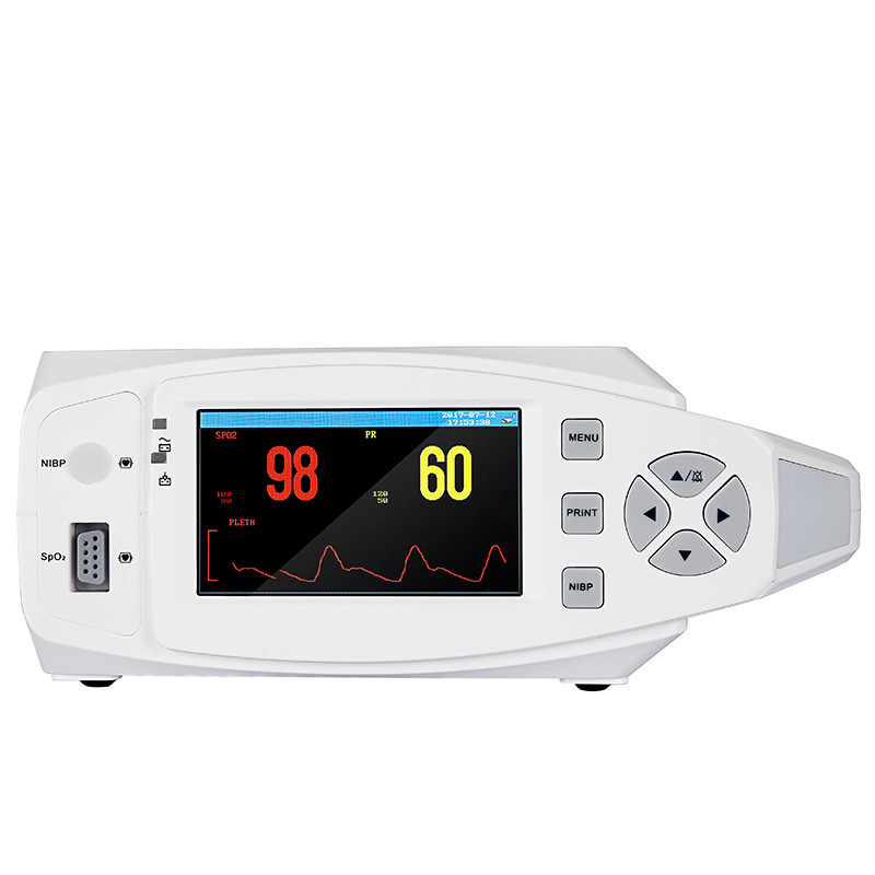 TFT Medical Multi Parameter مراقب بيطري مراقبة المريض المحمولة SpO2 ECG